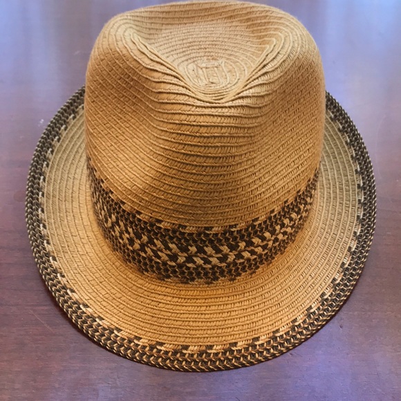 Tan Fedora Straw Hat - Picture 4 of 6